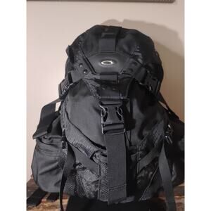 Oakley Tactical Backpack Black Heavy Duty Travel Hiking Bag Multi-Pocket Gear...